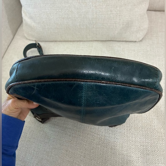 Americana By Sharif Teal &Brown
 Soft Lthr Crossbody /Shoulder
Bag - Picture 8 of 15